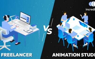 What are the benefits of hiring a dedicated animation team over freelancers?